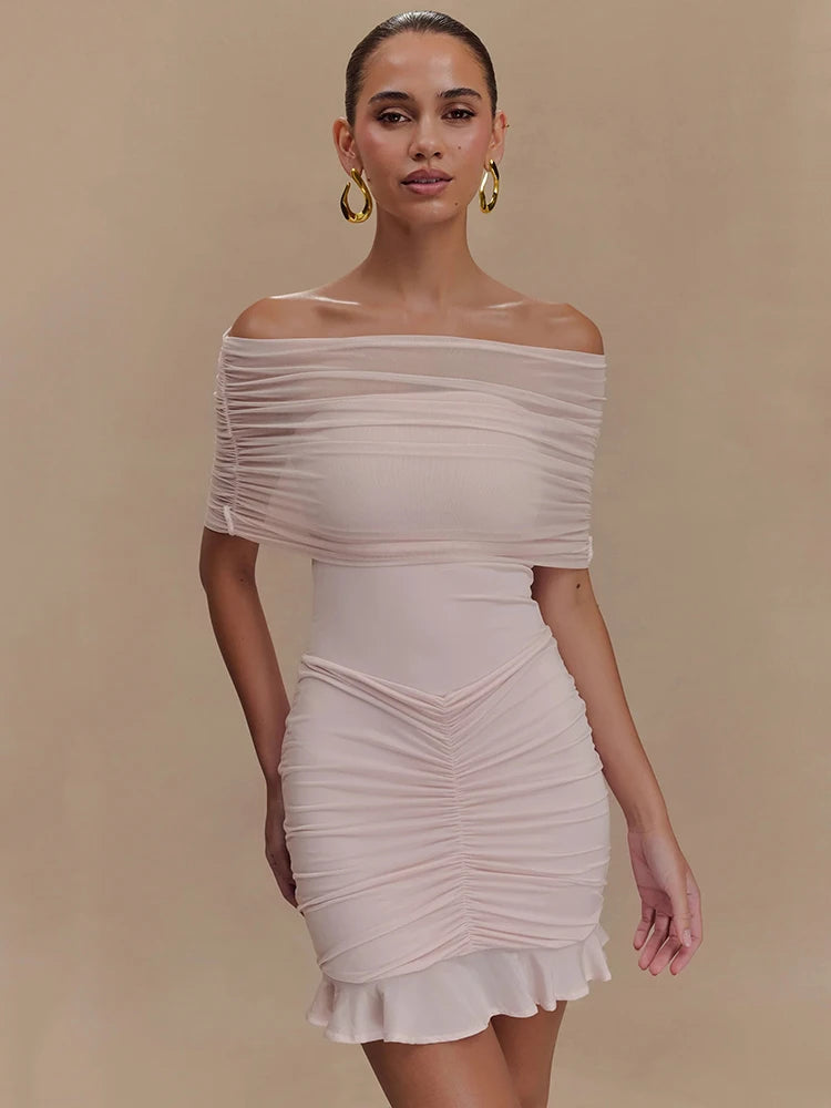 Aira Mesh Mini Dress