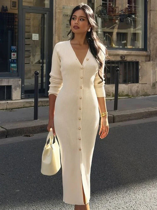 Luna Button-Up Midi Dress