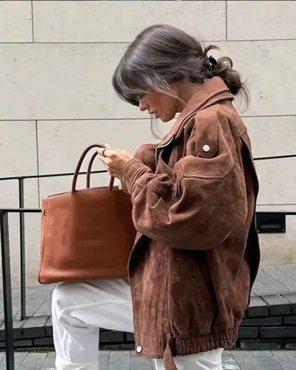 Veda Faux Suede Jacket