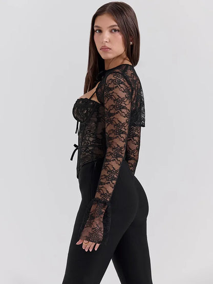 Zariah Mesh Corset Top