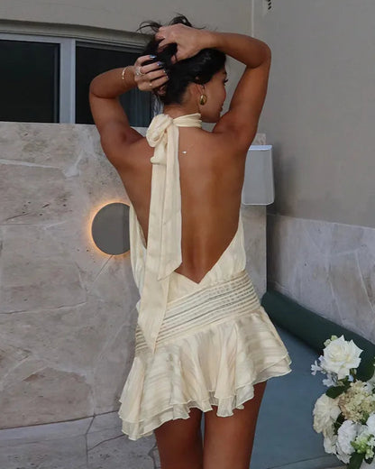 Lunelle Halter Mini Dress
